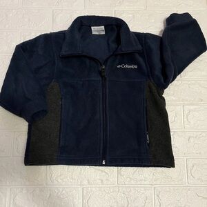 Columbia Kids Fleece Jacket - Dark Blue and Charcoal